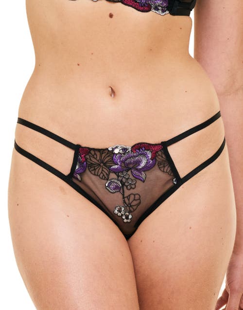 Adore Me Jayda Brazilian Panties In Dark Purple