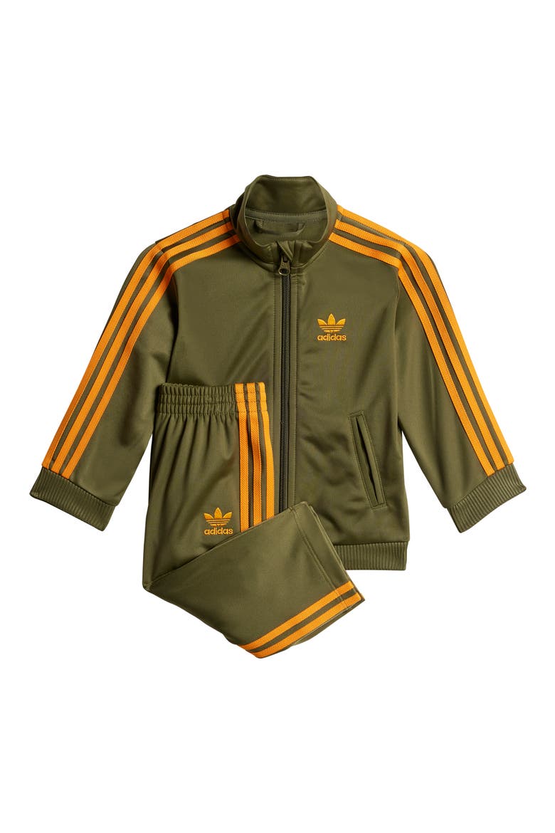 Firebird Recycled Polyester Track Jacket & Pants Set, Main, color, FOCUS OLIVE