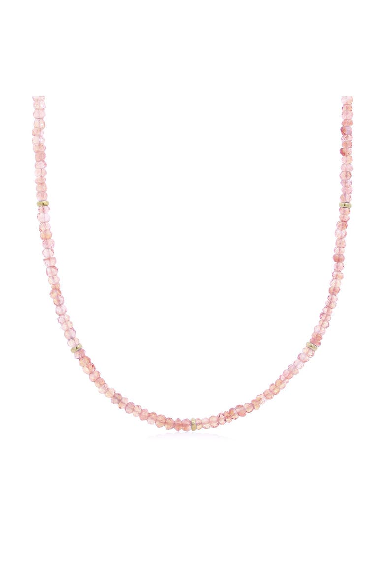 Pink Opal Bead Necklace, Main, color, Pink Opal