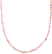 The Lovery Fine Jewelry Pink Opal Bead Necklace