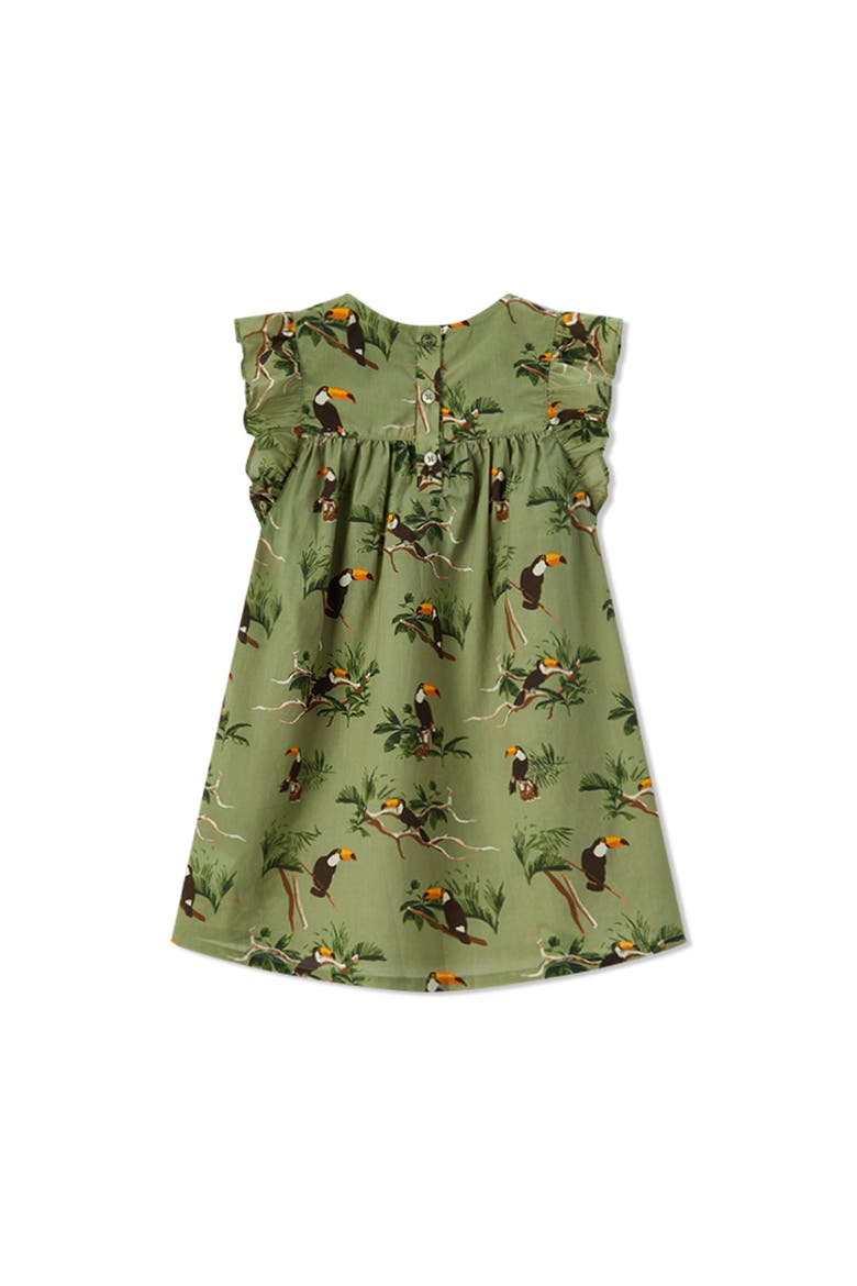 Ruffle Dress, Alternate, color, Toucan