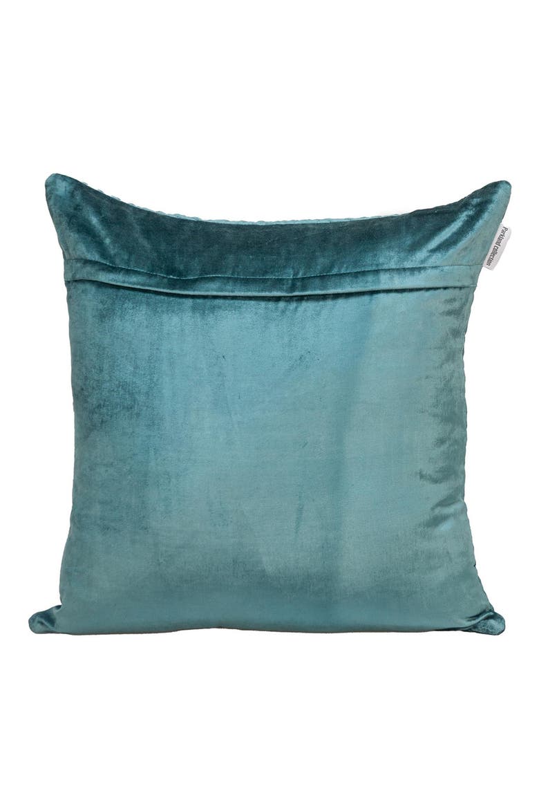 Tufted Velvet Decorative Pillow, Alternate, color, TEAL