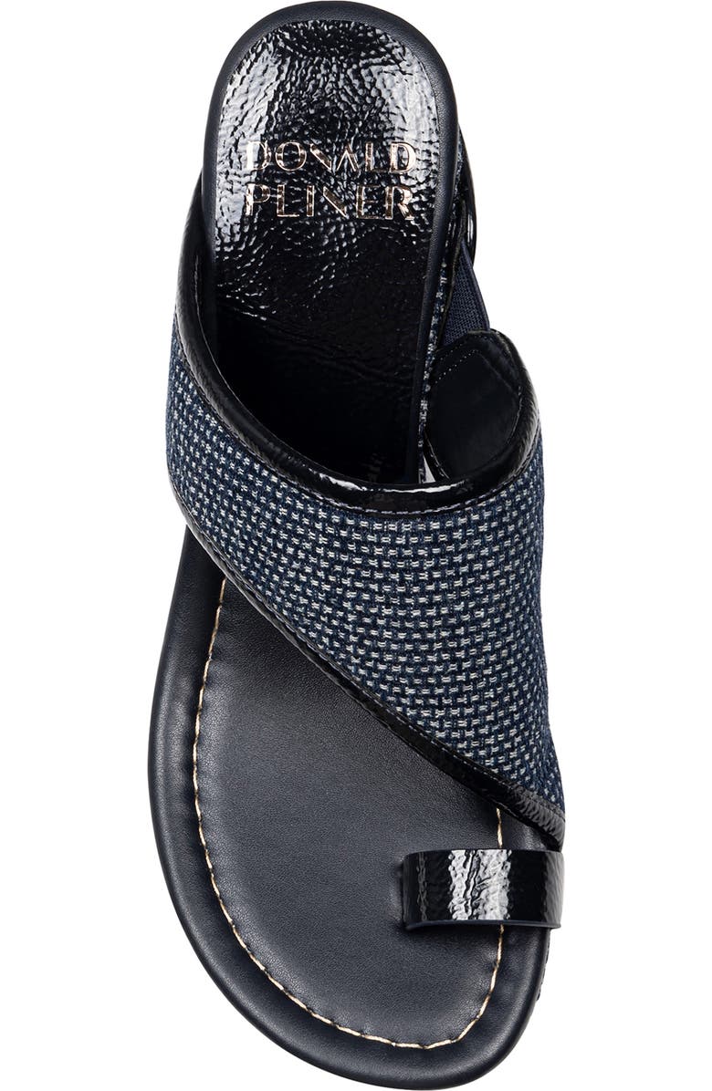 Donald Pliner Platform Wedge Sandal, Alternate, color, Navy