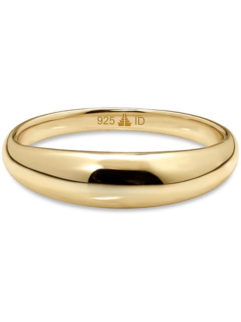 Dome Ring in Gold Plated Sterling Silver