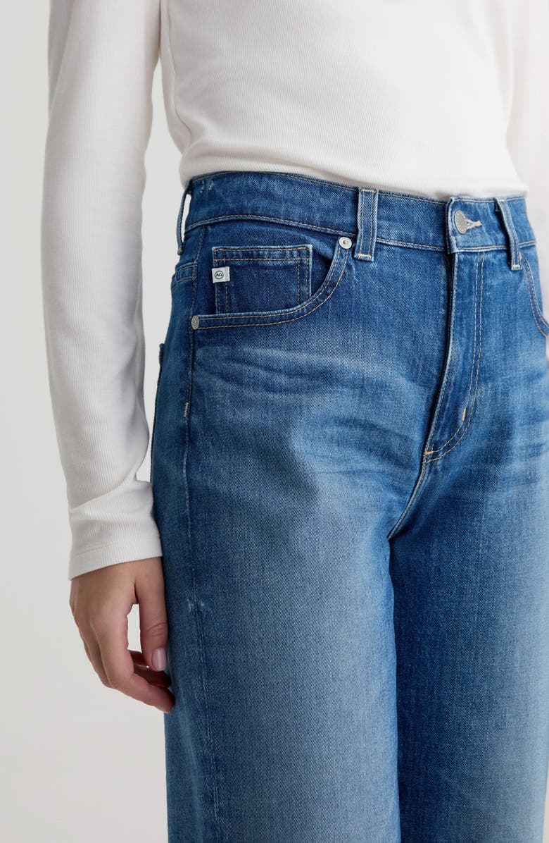 AG Brinley Mid Rise Crop Straight Leg Jeans, Alternate, color, Owens Valley