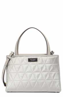 Kate Spade New York sam icon quilted satin satchel