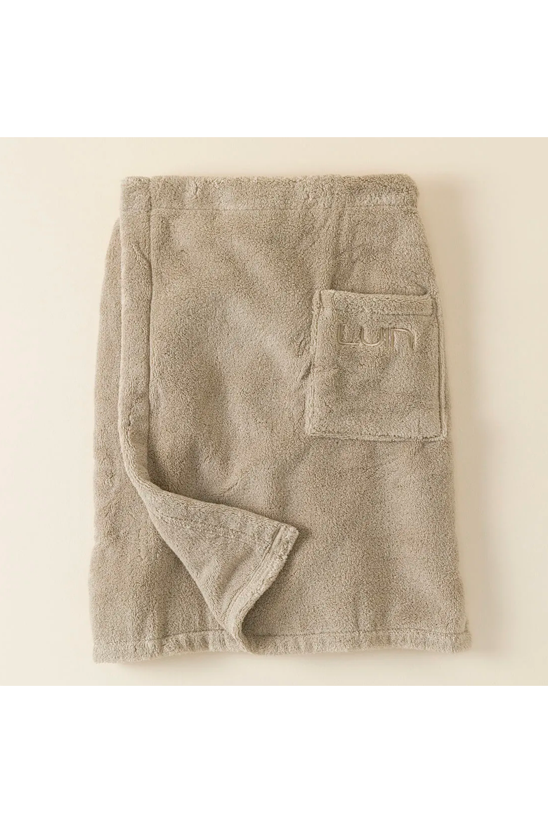Turkish Cotton Men's Wrap Towel by Luin Living, Alternate, color, Sand