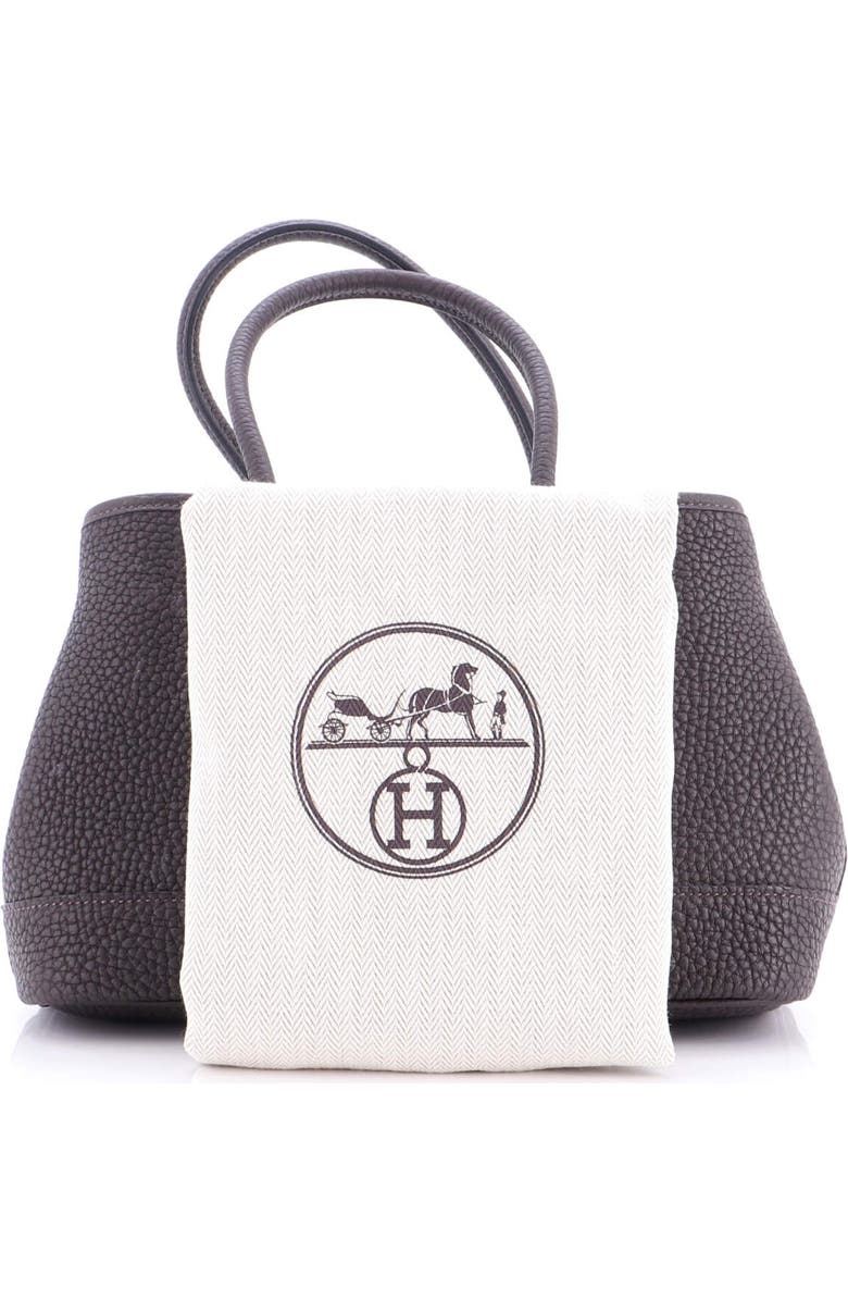 Pre-Owned Hermes Neo Garden Party Tote Leather 23, Alternate, color, Ebene