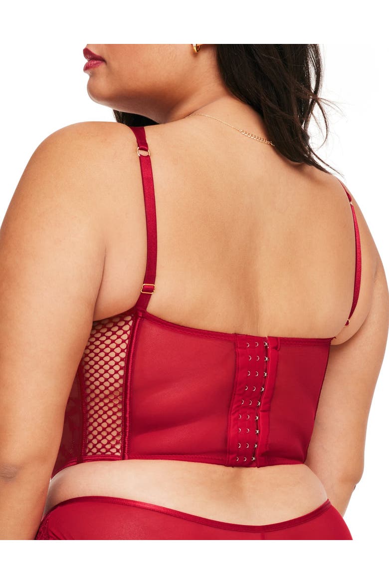 Dominika Contour Bustier Top, Alternate, color, Dark red