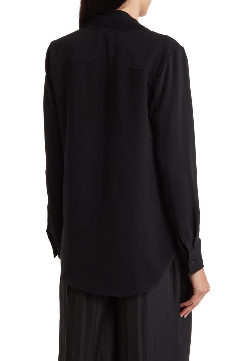 T Tahari Tie Neck Long Sleeve Blouse, Alternate, color, 