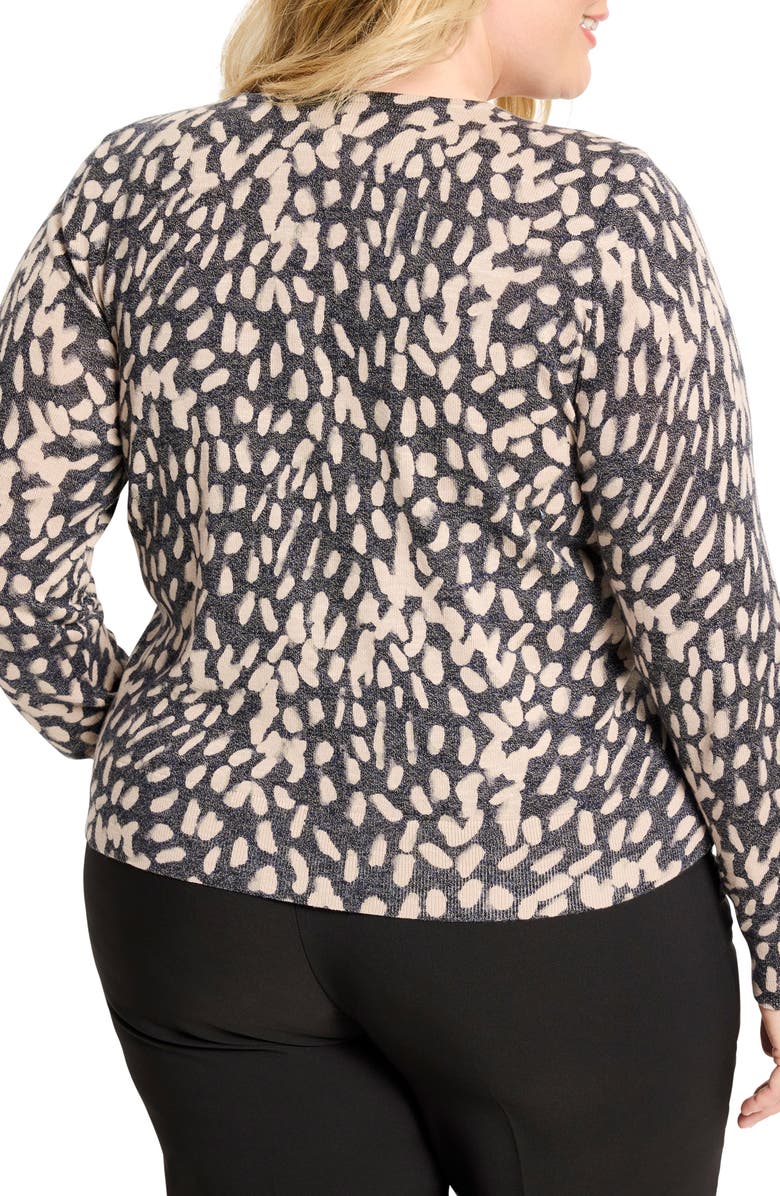 NIC+ZOE Wild Dot Cardigan, Alternate, color, Neutral Multi