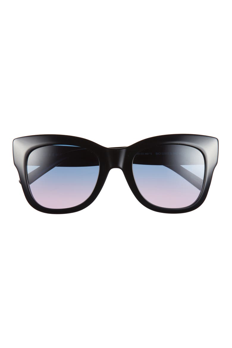 CITY GEOMETRIC SUNGLASSES, Main, color, SBLK/BLUG