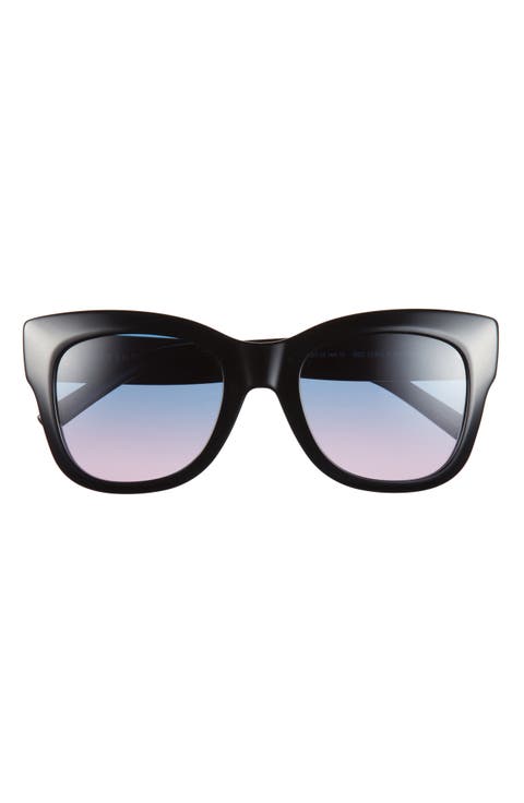 City 53mm Gradient Geometric Sunglasses