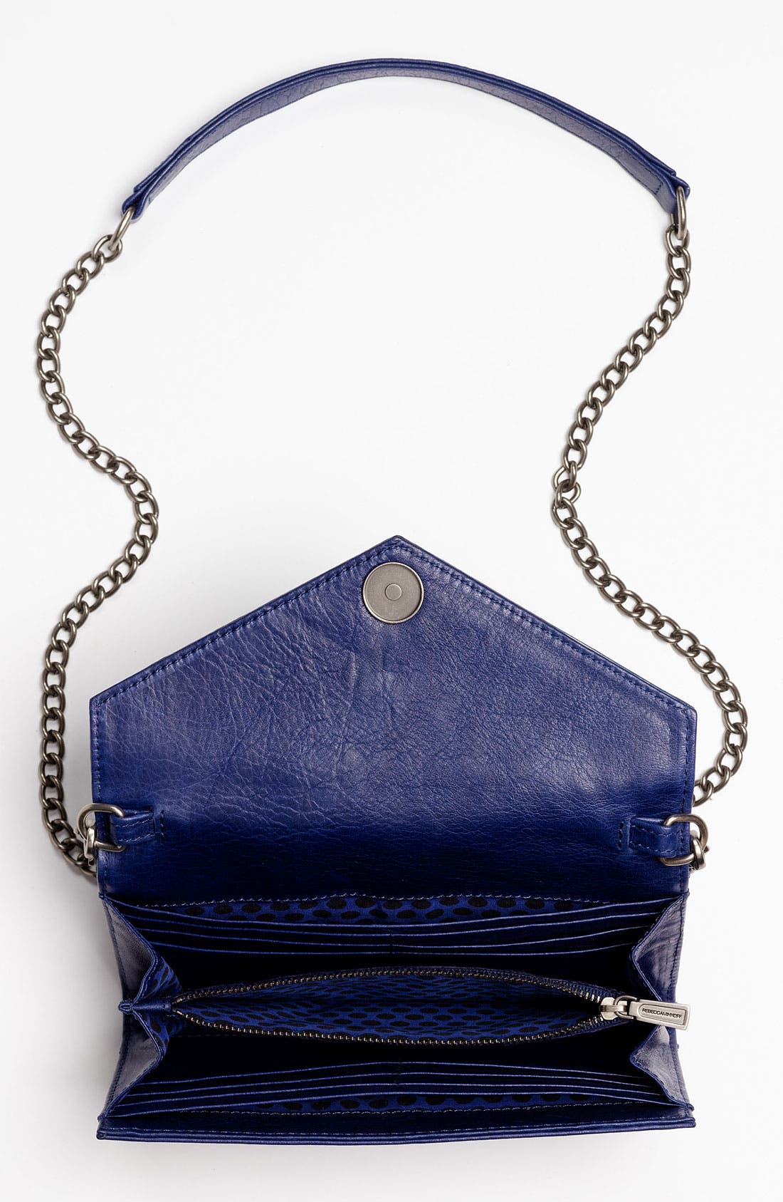 Studded Wallet on a Chain, Alternate, color, ROYAL