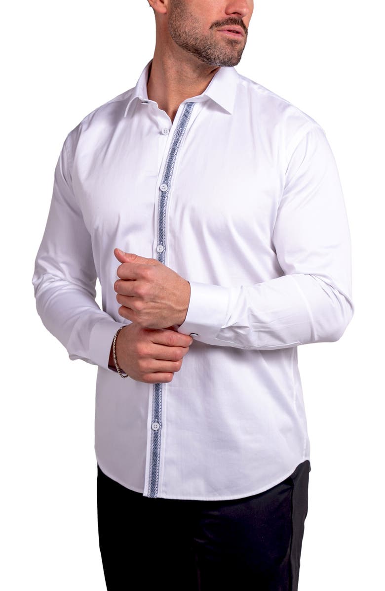 Maceoo Blacklabel Ascension0071 White Button-Up Shirt, Alternate, color, White