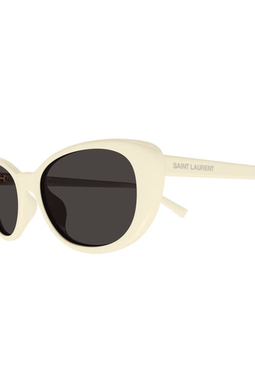 Saint Laurent 52mm Cat Eye Sunglasses In White