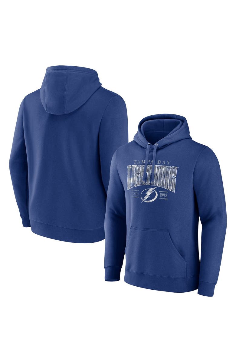 FANATICS Men's Fanatics Branded Blue Tampa Bay Lightning Dynasty Pullover Hoodie, Alternate, color, Blue