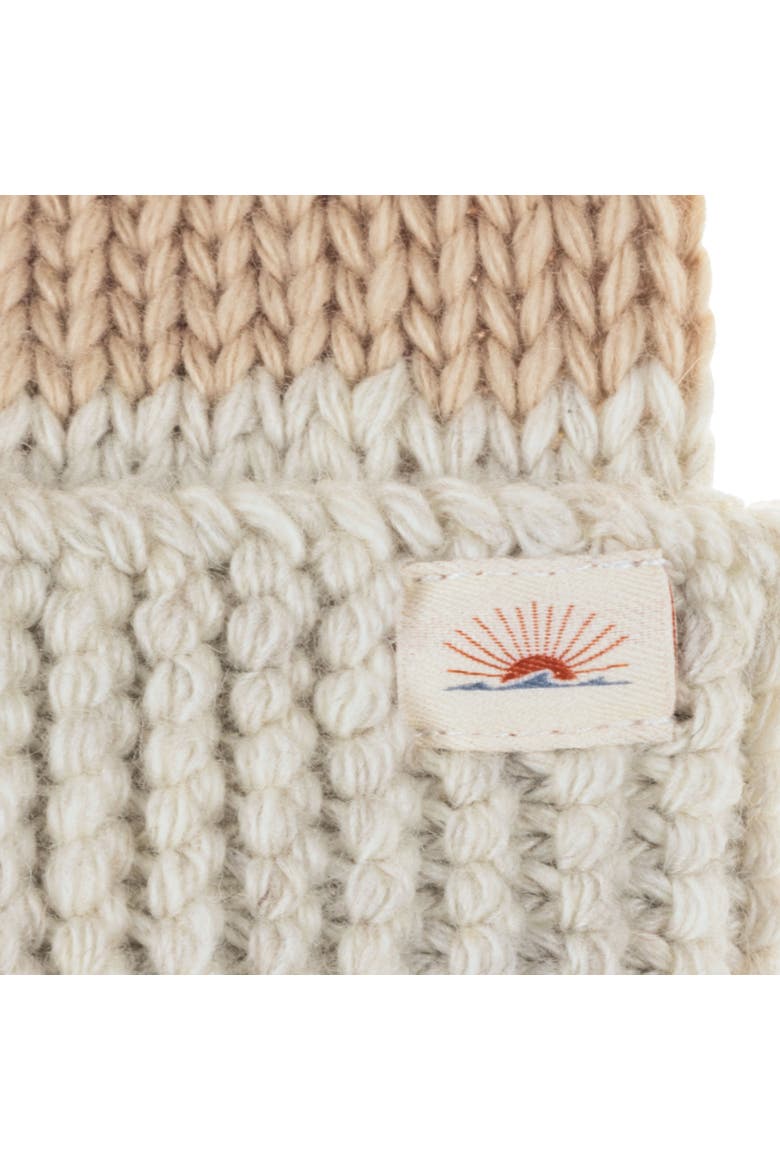 Sun And Wave Beanie, Alternate, color, Ivory Heather