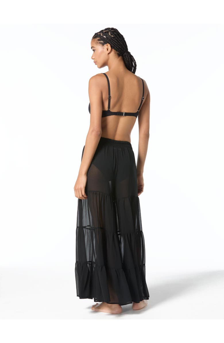 MICHAEL Michael Kors Solids Cover Up Pant Swim, Alternate, color, Black
