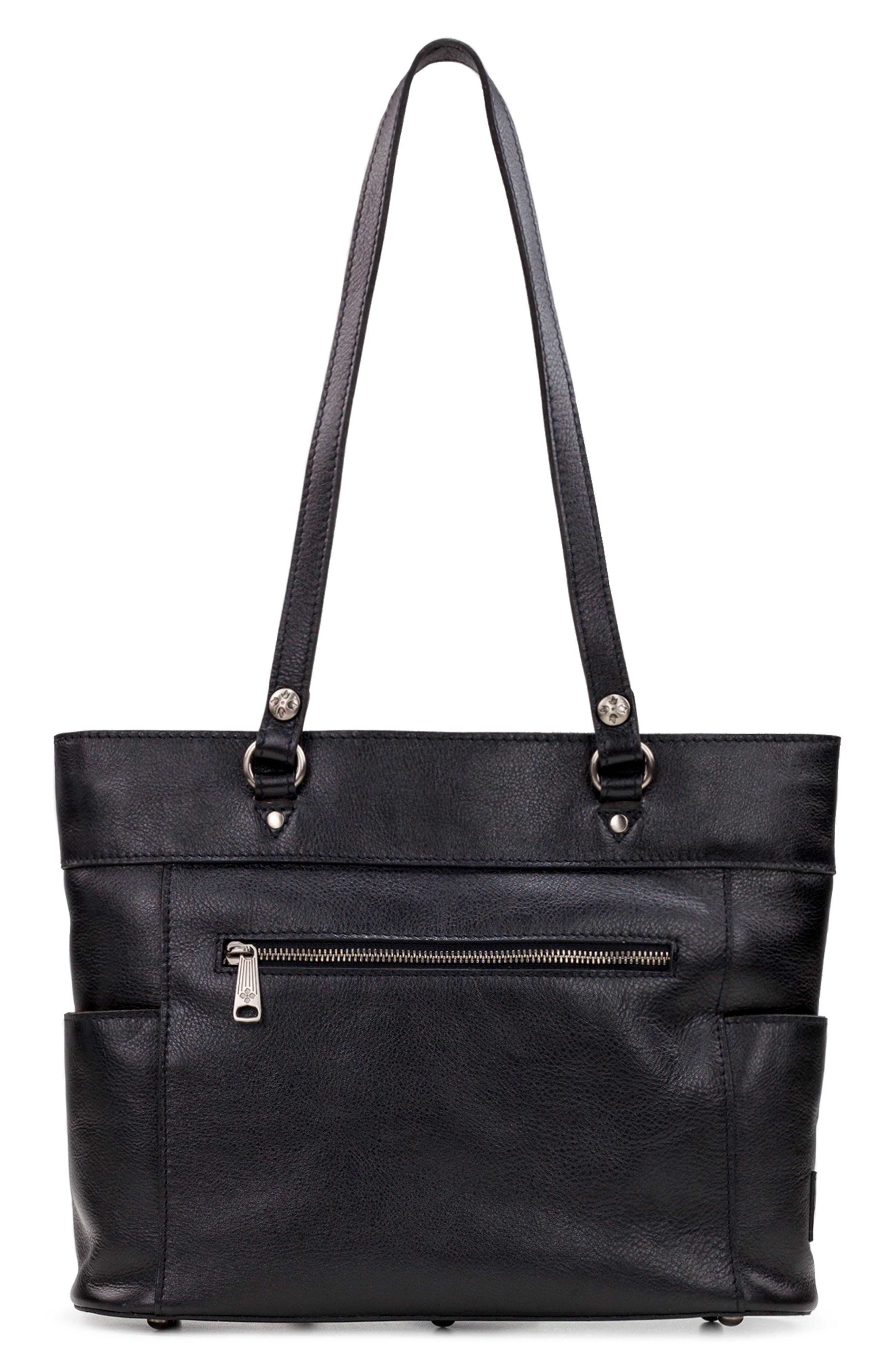 Bolsena Leather Tote, Alternate, color, BLACK