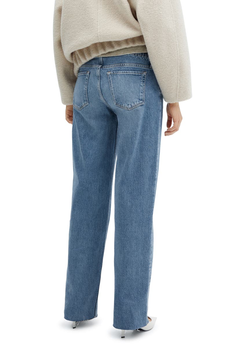 MANGO Over the Bump Wide Leg Maternity Jeans, Alternate, color,