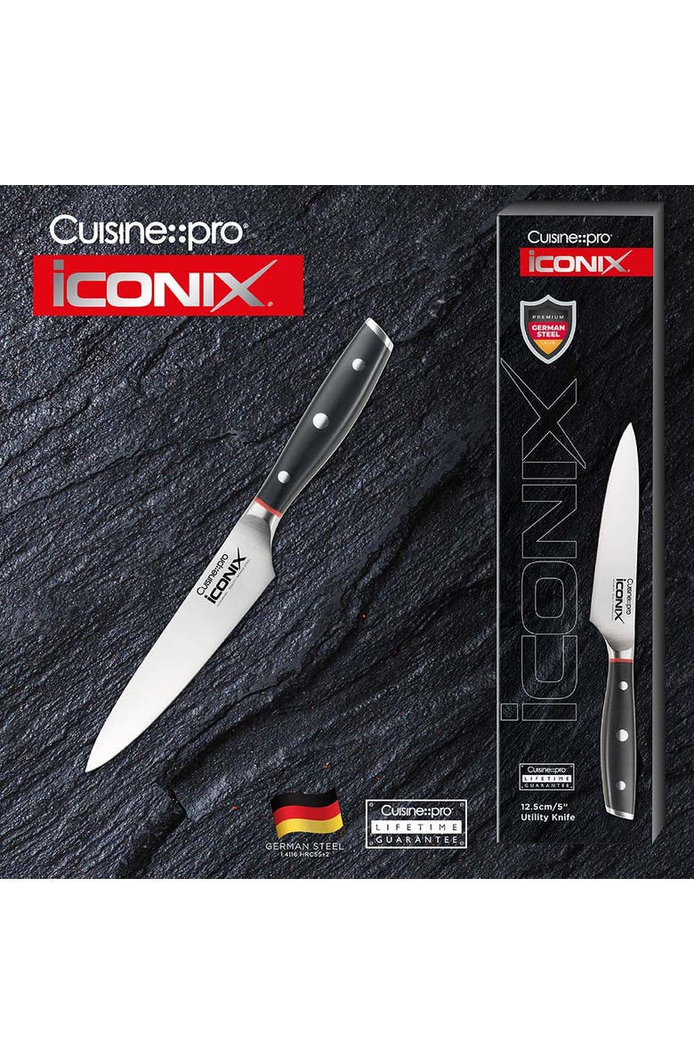 Cuisine::pro<sup>®</sup> iconiX<sup>®</sup> 5" Utility Knife, Alternate, color, Black
