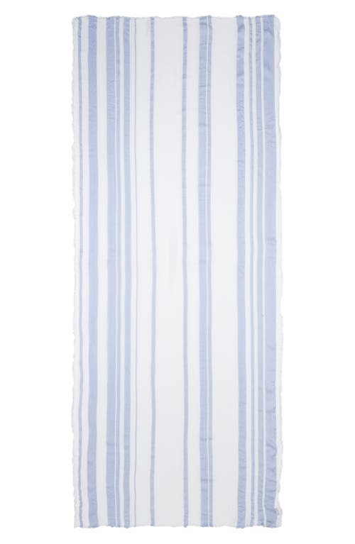 Nordstrom Sheer Stripe Pareo Wrap In Blue Thread