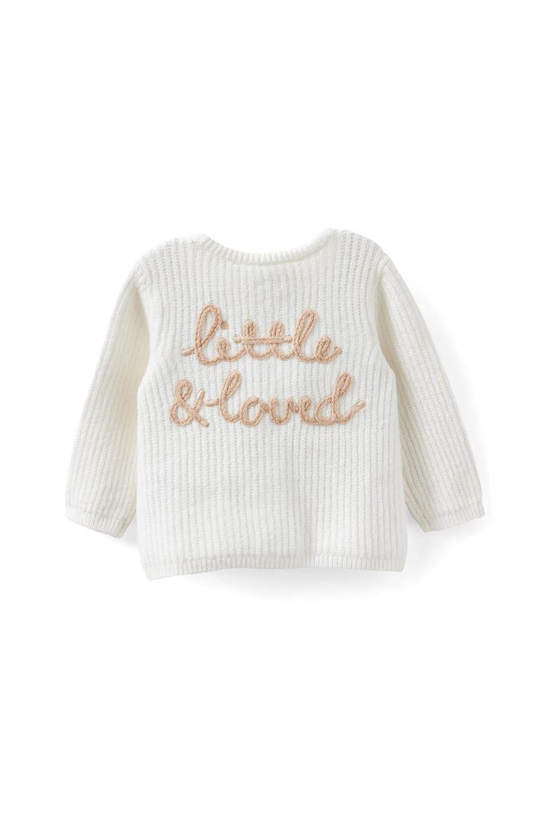 Baby Organic Knit Cardigan, Alternate, color, Milk Little And Loved