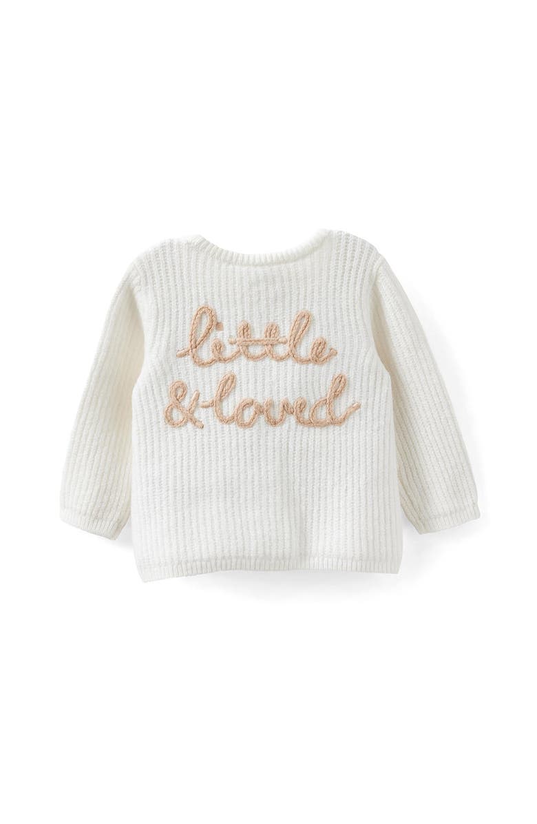Cotton On Kids Organic Knit Cardigan, Alternate, color, Milk Little And Loved