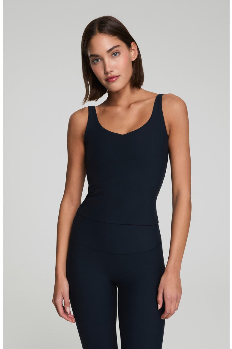 BoostUp V-Neck Tank, Alternate, color, VERY BLACK