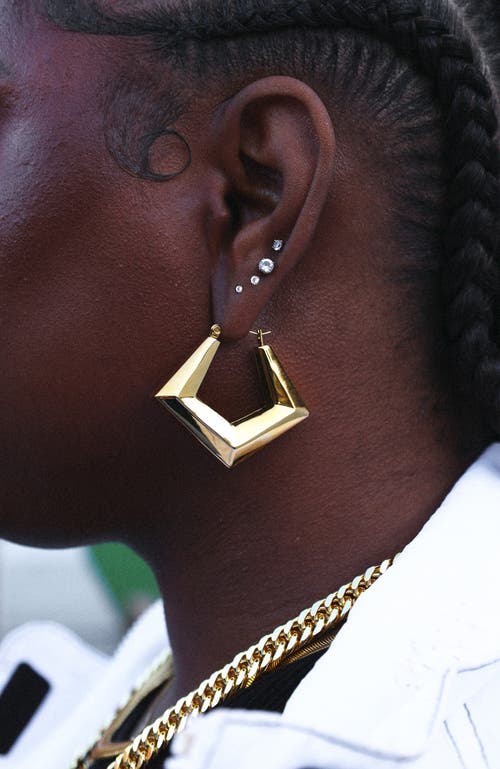 Sucré Couture Mona Lisa Door Knocker Earrings In Gold