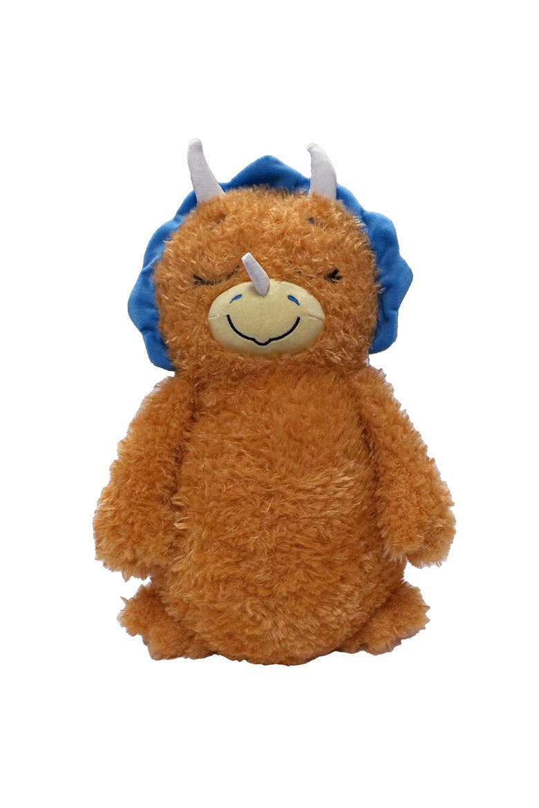 Adorable Storables Dino Triceratops Brown/Blue 8 Inch, Alternate, color, Multicolored