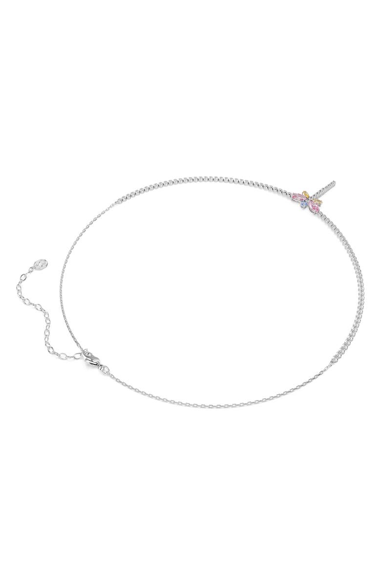 Swarovski Multicolor Crystal Pendant Necklace, Alternate, color, Silver/ Multi