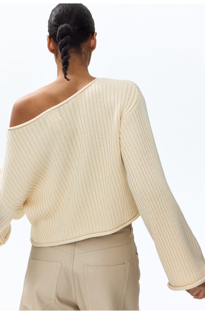H&M Rib-knit Boat-neck Jumper, Alternate, color, Light Beige