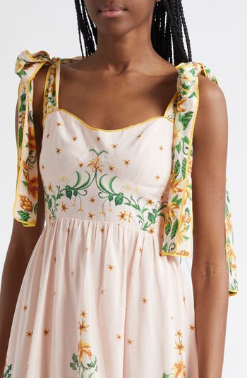 Botanical Beauty Cotton Blend Sundress