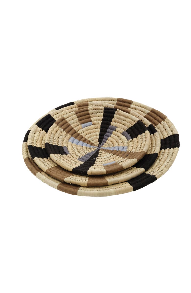 Wicker Village Grey Mix Wall Basket, Alternate, color, Medium