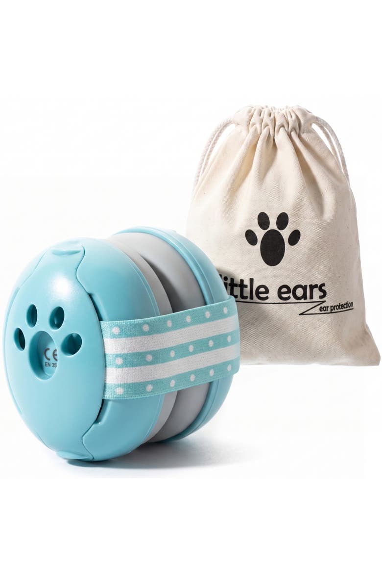 Lightweight Ultra Soft Baby Earmuffs with Travel Bag, Main, color, Blue