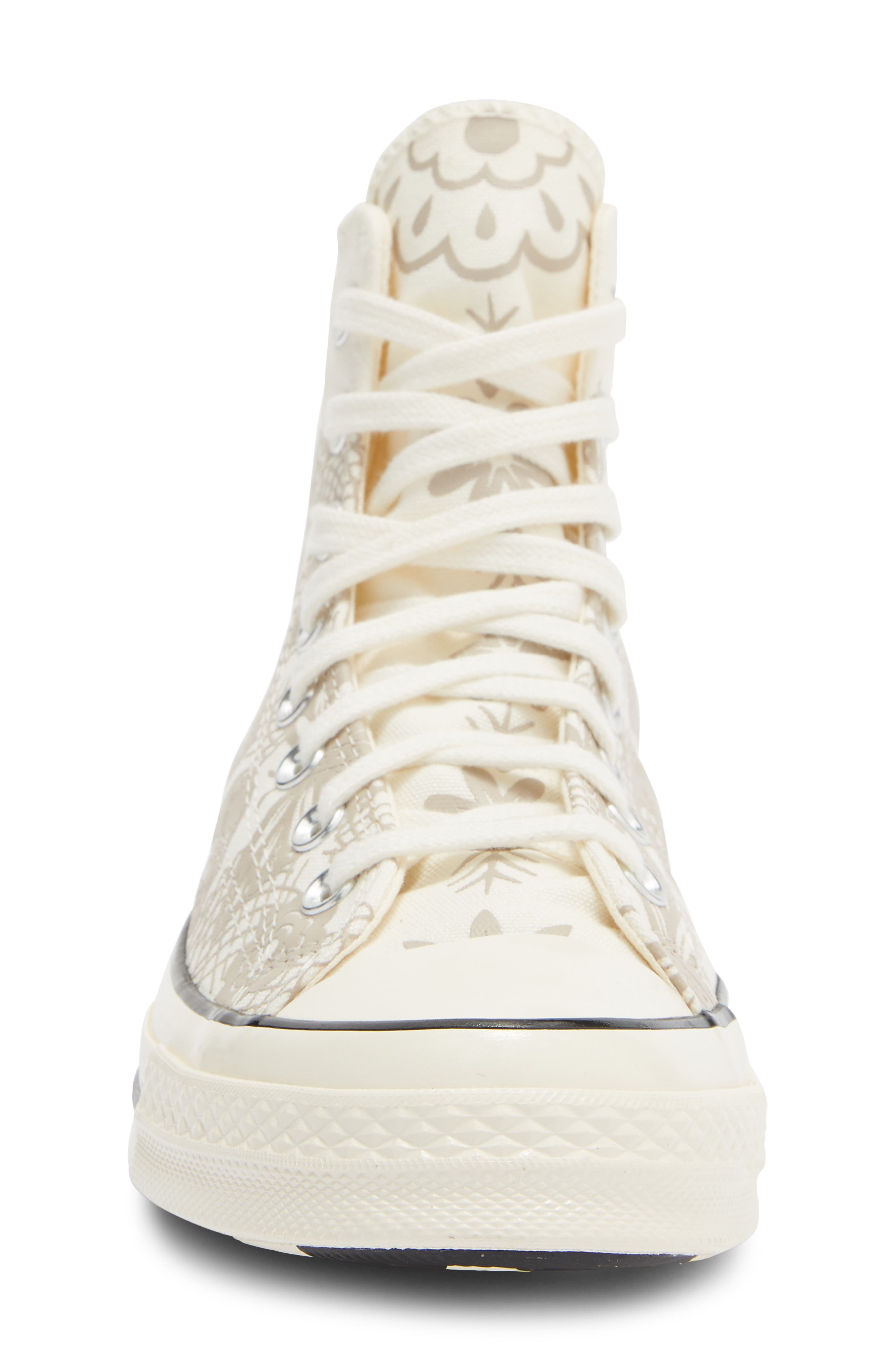 Chuck 70 High Top Sneaker, Alternate, color, EGRET/ PAPYRUS/ BLACK