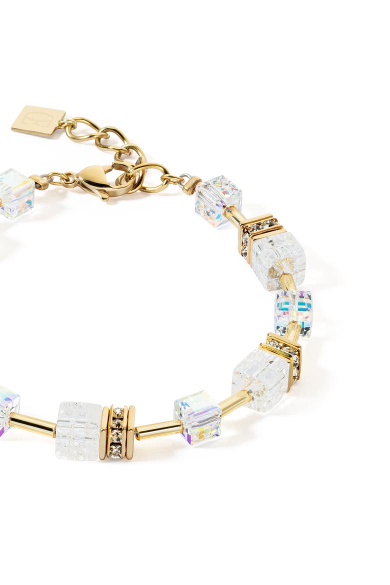 Geocube Iconic Nature Bracelet, Alternate, color, Gold White