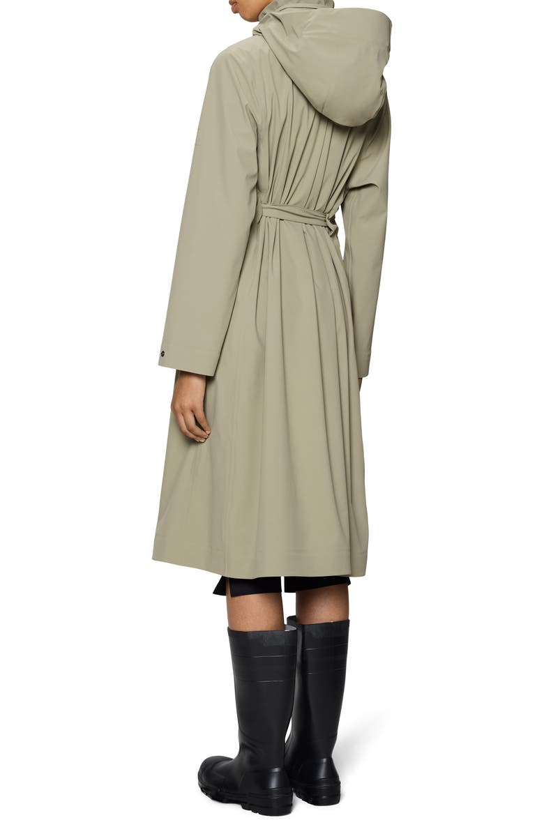 Rains Suva Waterproof Hard Shell Rain Coat with Removable Hood, Alternate, color, Beige