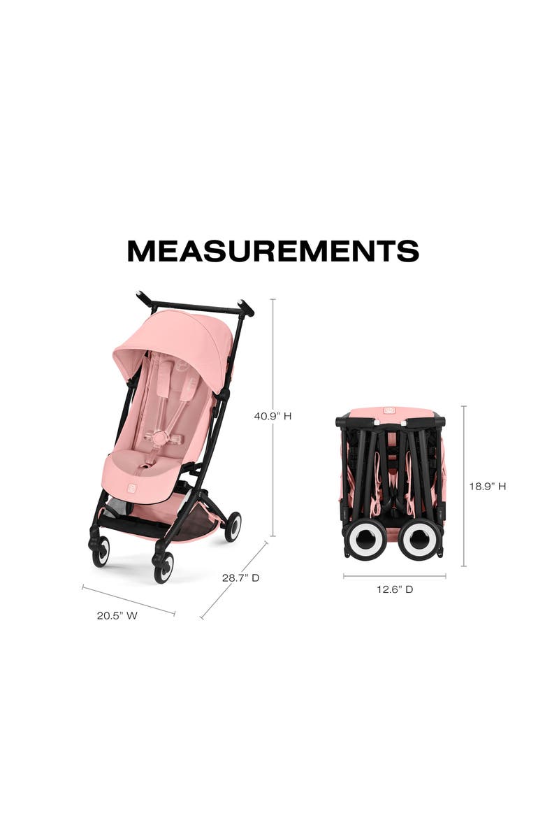 Libelle Ultra Lightweight Travel Stroller, Alternate, color, CANDY PINK
