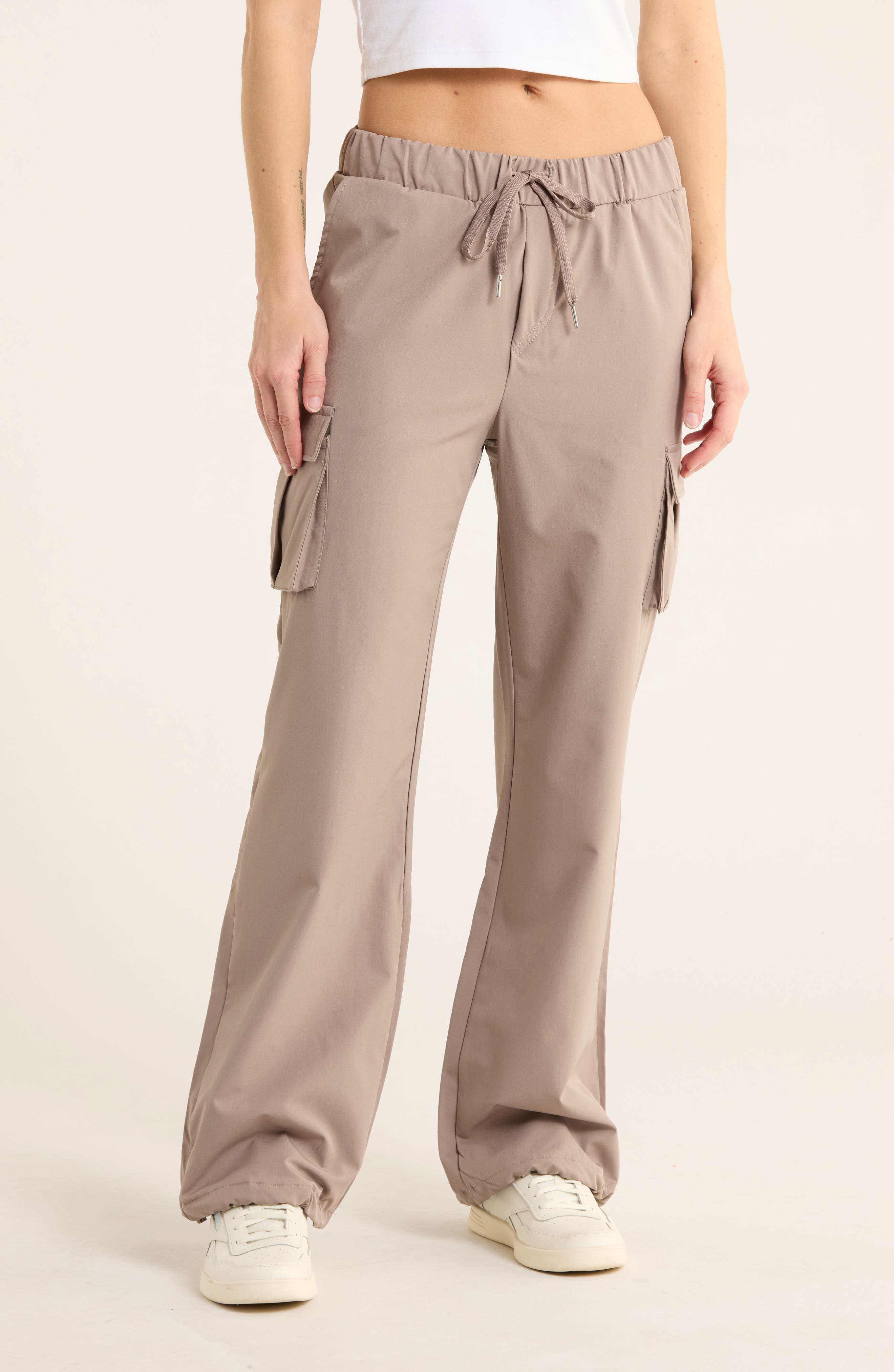 Jessica Simpson Fleece Lined Woven Cargo Pants