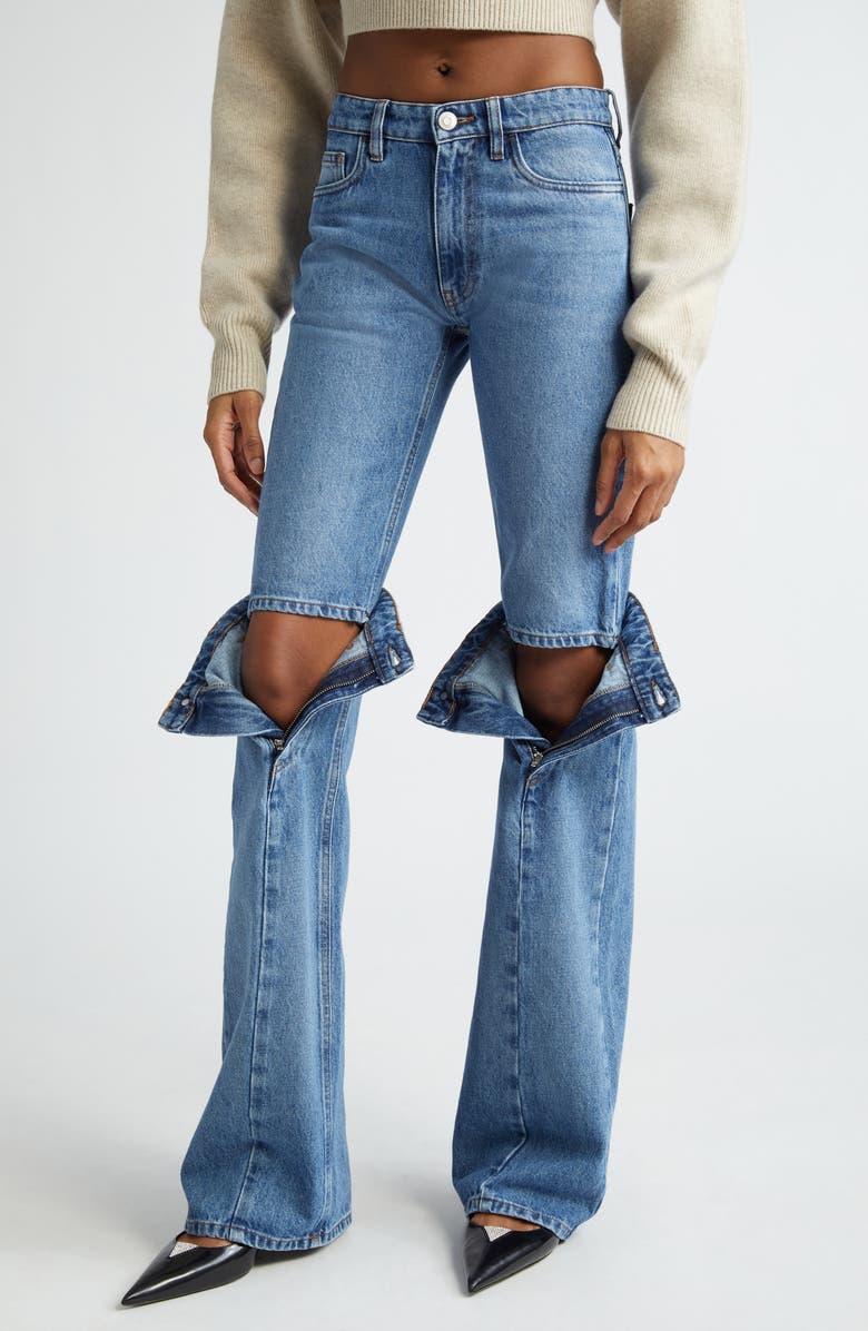 Coperni Open Knee Denim Jeans, Alternate, color, 