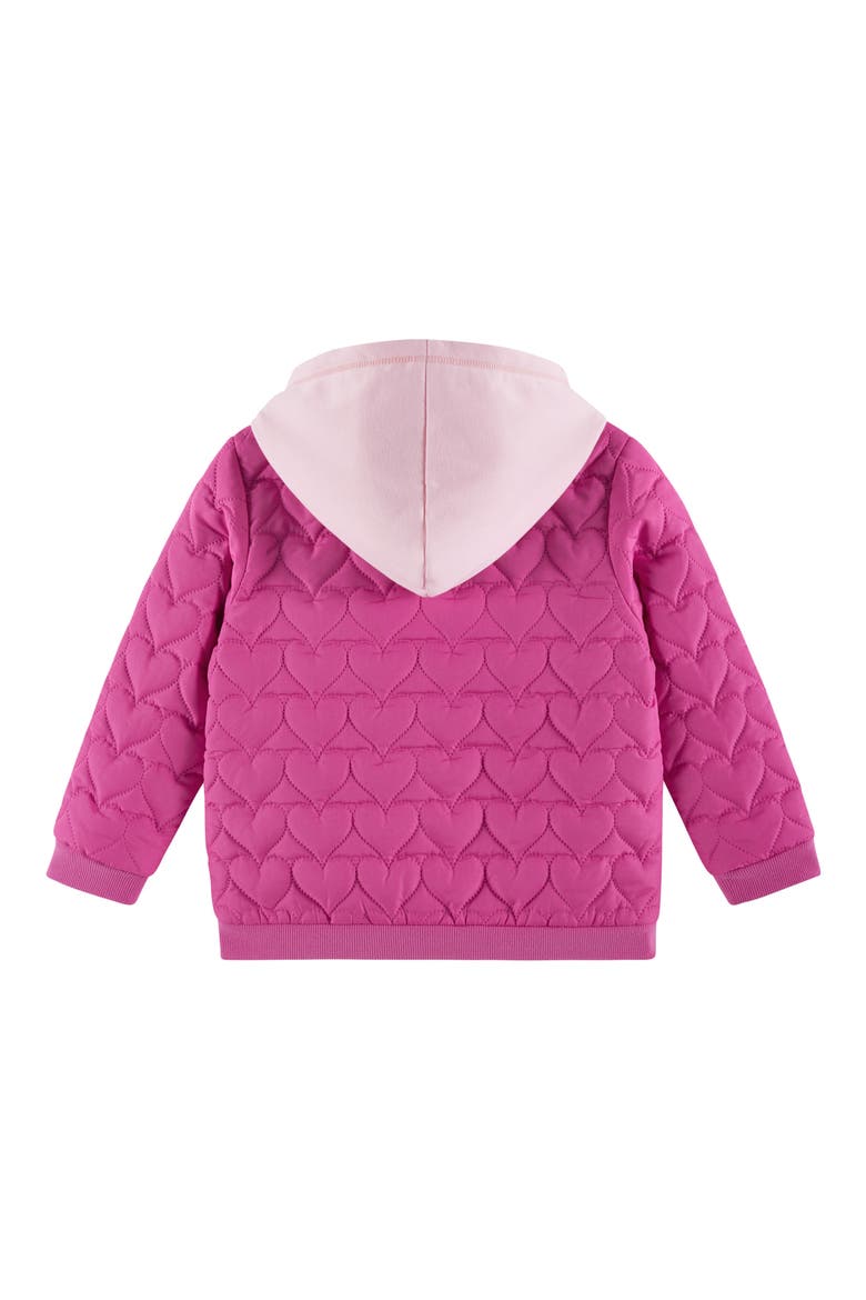 Kids' Quilted Hooded Jacket, Alternate, color, LIGHT PINK