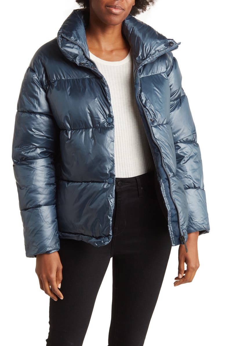 Noize Meadow Puffer Jacket, Main, color, Dress Blues