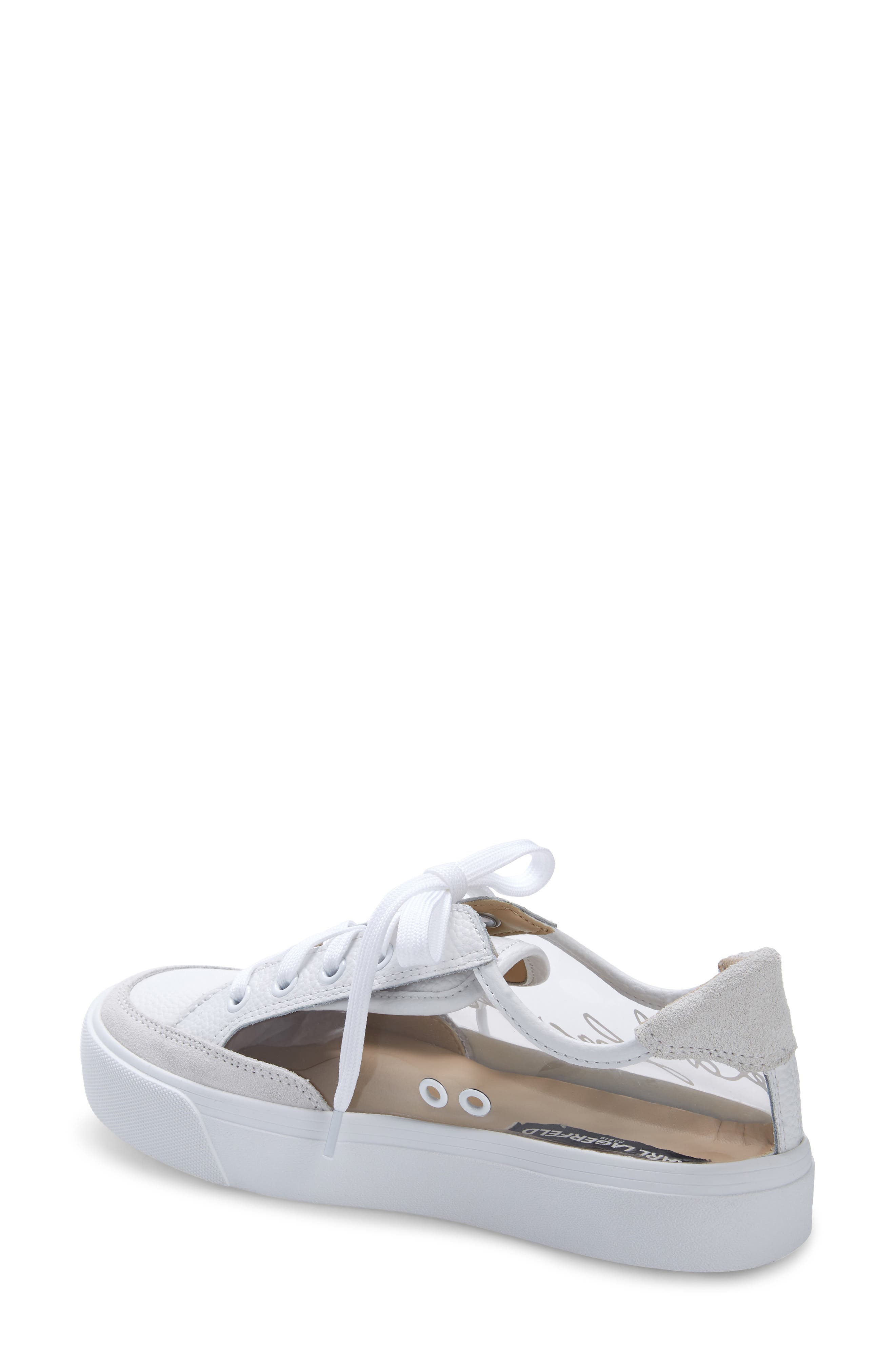 Ryley Sneaker, Alternate, color, CLEAR/ WHITE LEATHER