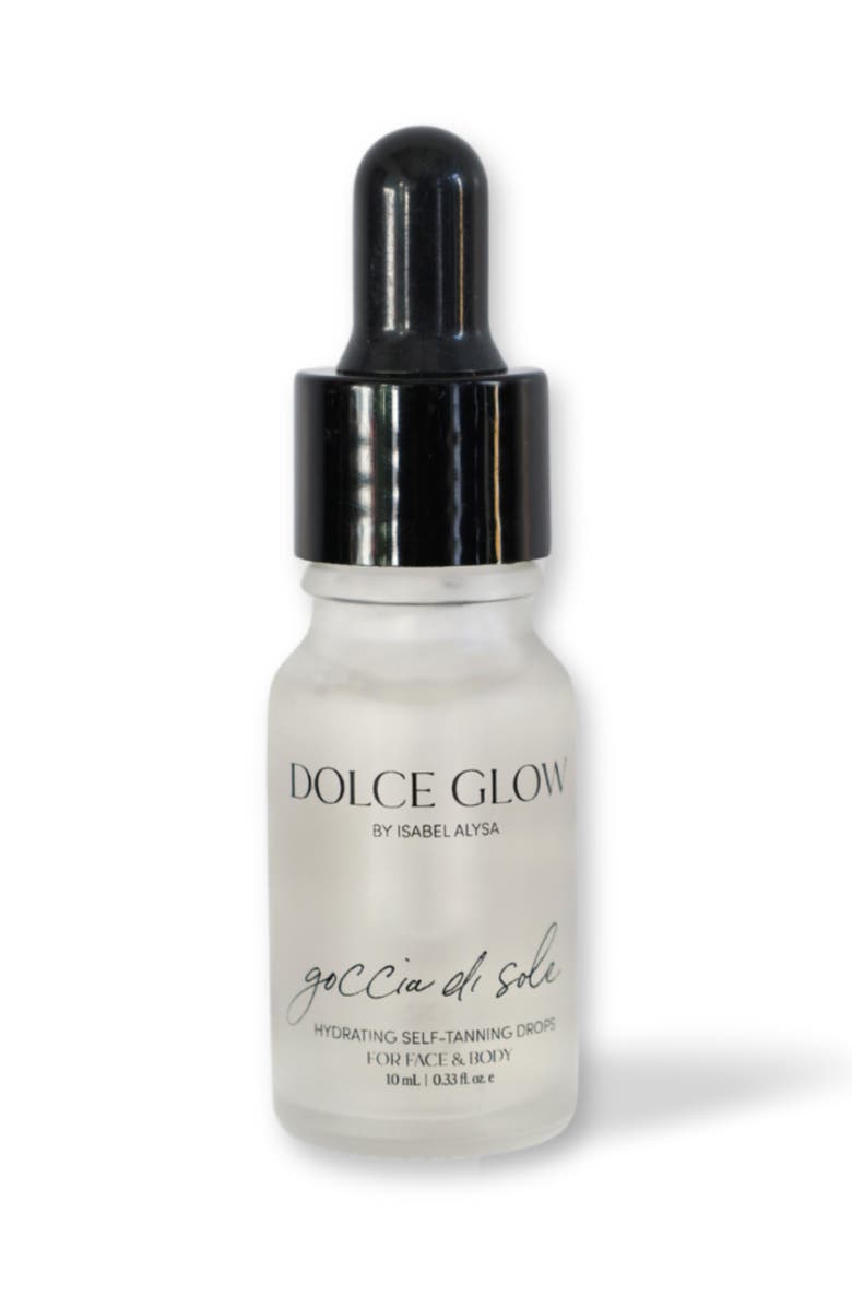 Dolce Glow by Isabel Alysa Goccia di Sole Hydrating Self-Tanning Serum Drops for Face & Body, Alternate, color, 