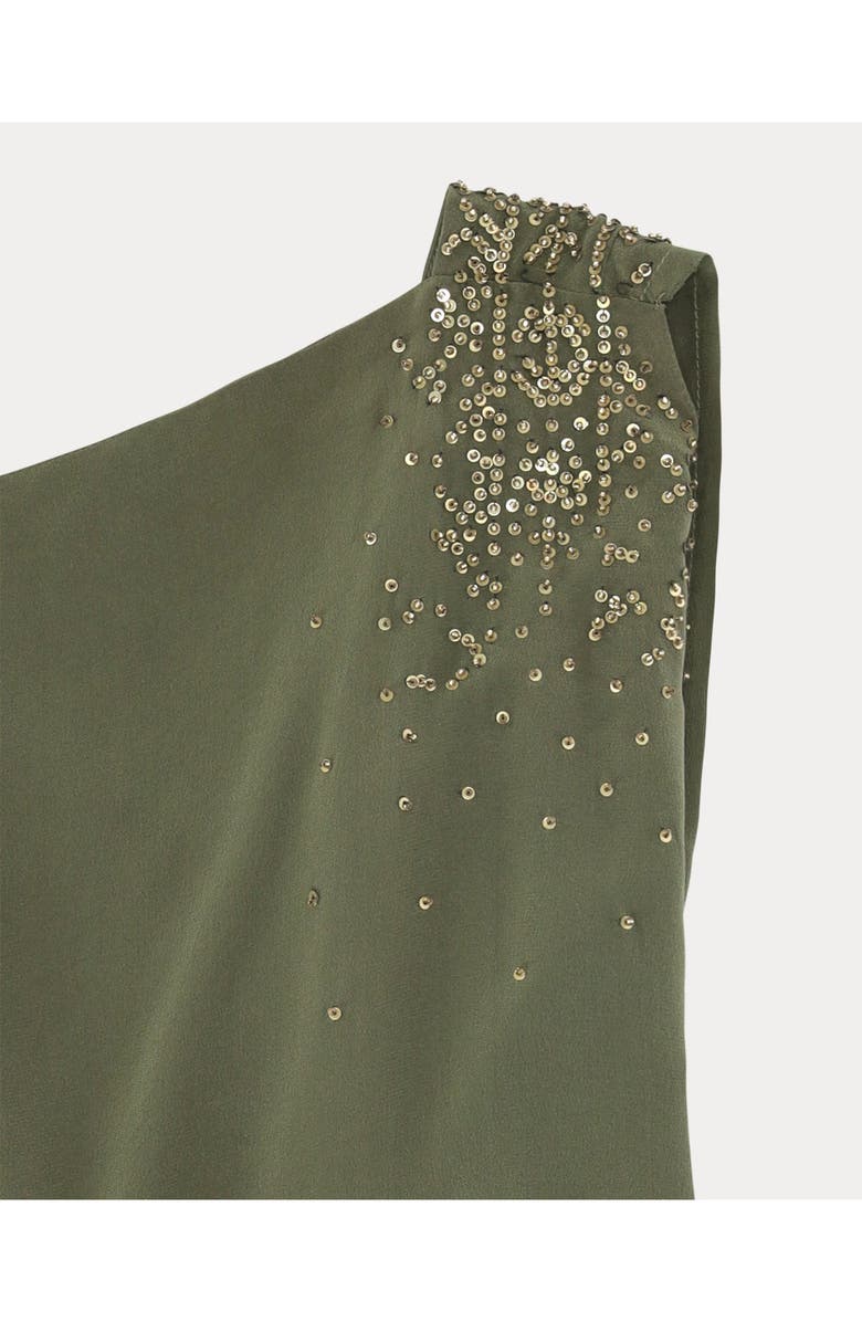 Fortela Silk crepe dress, Alternate, color, Green