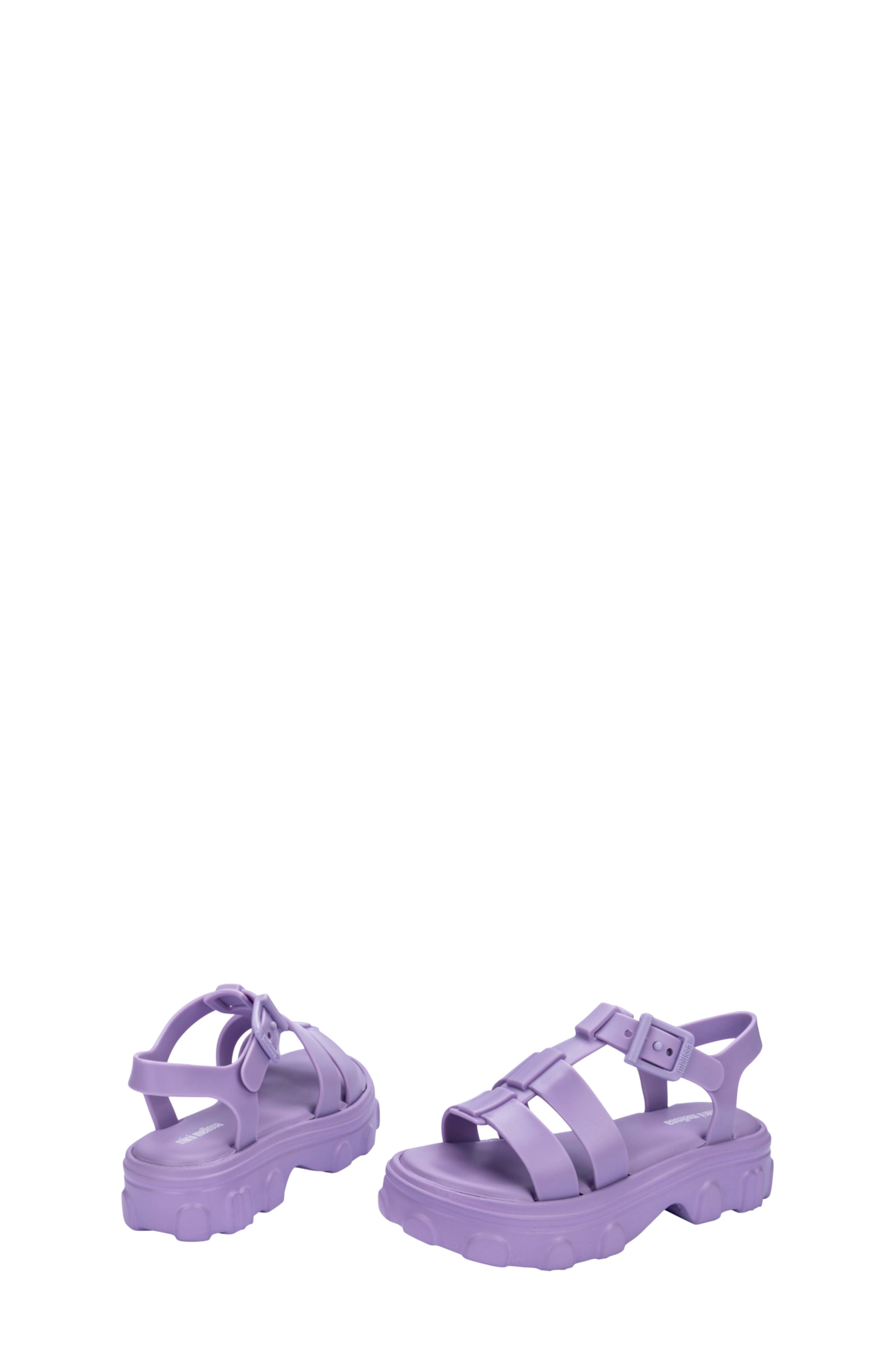 Mini Melissa Kids' Ella Platform Sandal, Alternate, color, Lilac