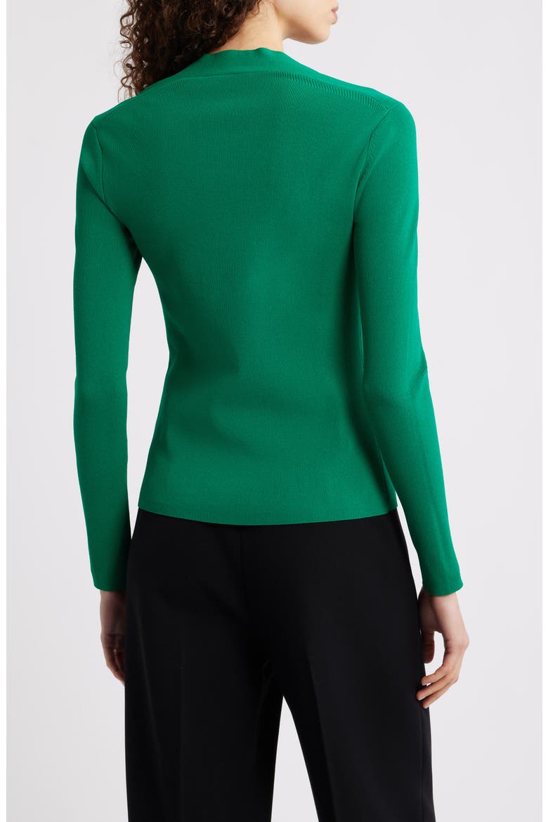 Sunny Queen Anne Neck Top, Alternate, color, PARROT GREEN